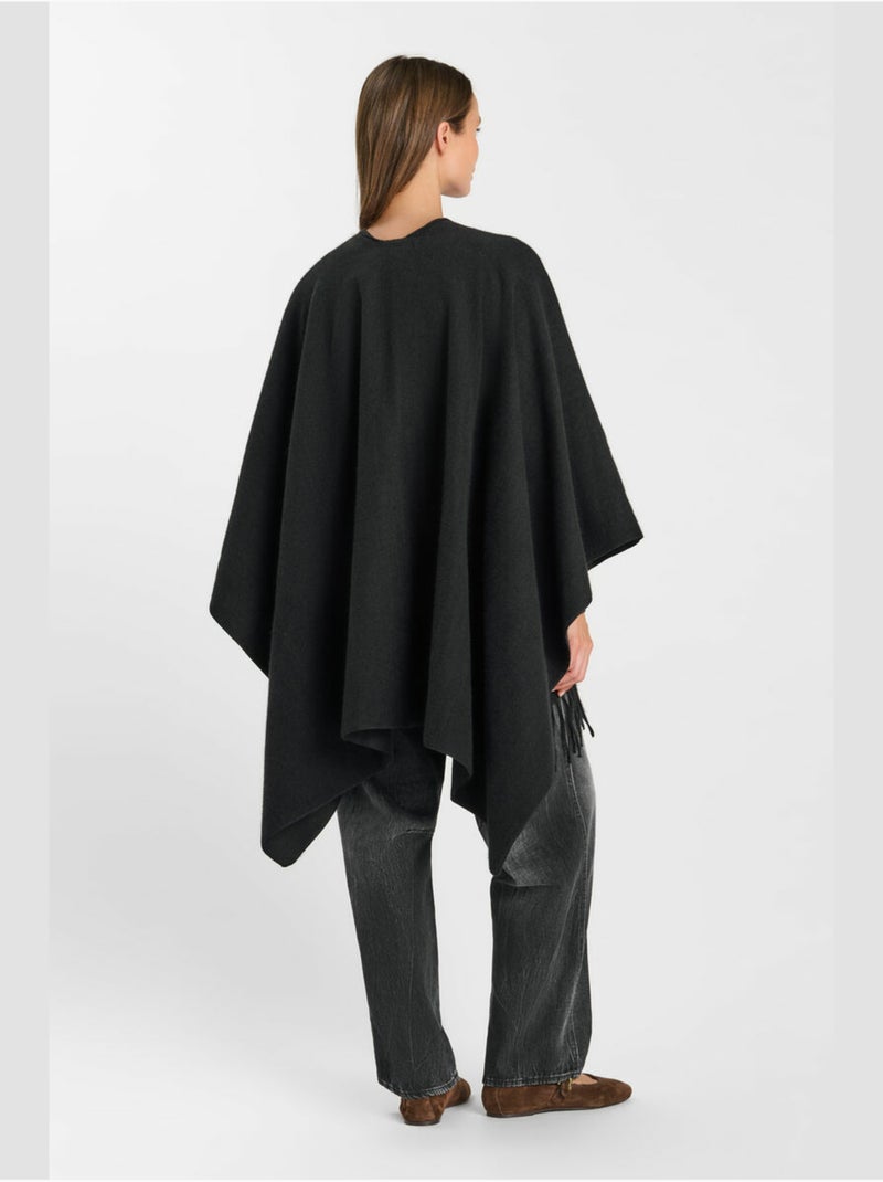 Poncho eter 'le temps des cerises' Nero - Kiabi