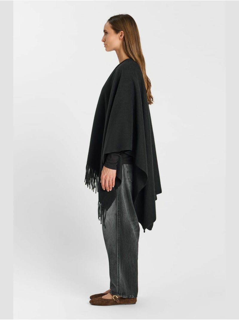 Poncho eter 'le temps des cerises' Nero - Kiabi