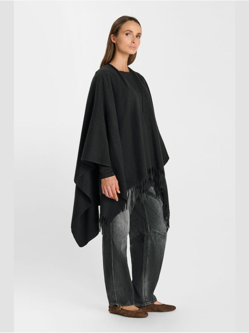 Poncho eter 'le temps des cerises' Nero - Kiabi