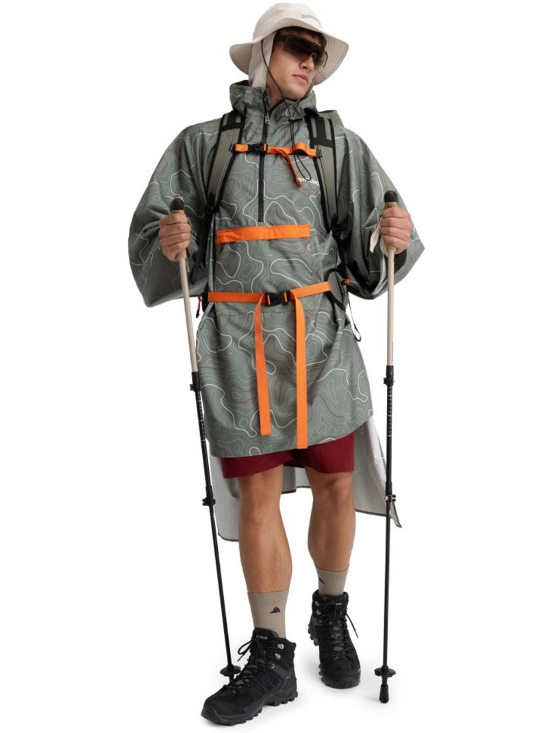 Poncho impermeabile da escursionismo escursionismo uomo e donna rinjani Verde - Kiabi