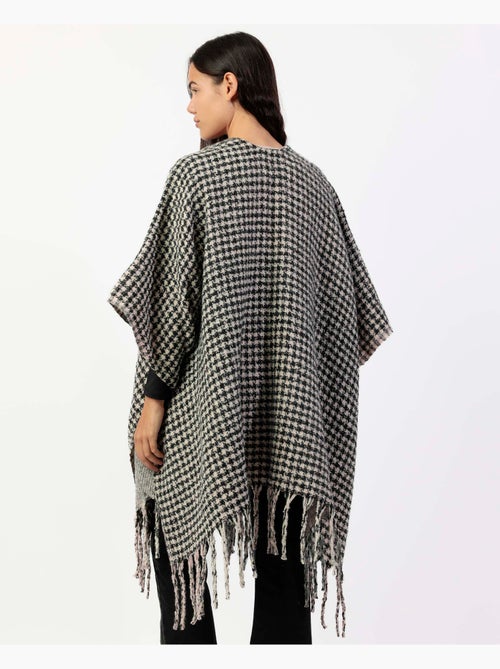 Poncho in maglia aperta bifacciale a strati alla moda da donna ADMAS - Kiabi Poncho in maglia aperta bifacciale a strati alla moda da donna ADMAS - Kiabi