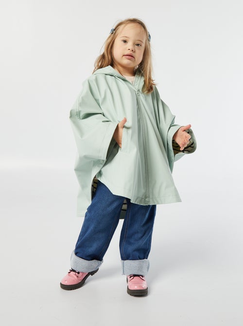 Poncho in materiale gommato con cappuccio - collezione facile da indossare - Kiabi