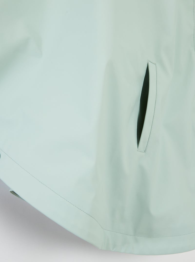 Poncho in materiale gommato con cappuccio - collezione facile da indossare VERDE - Kiabi