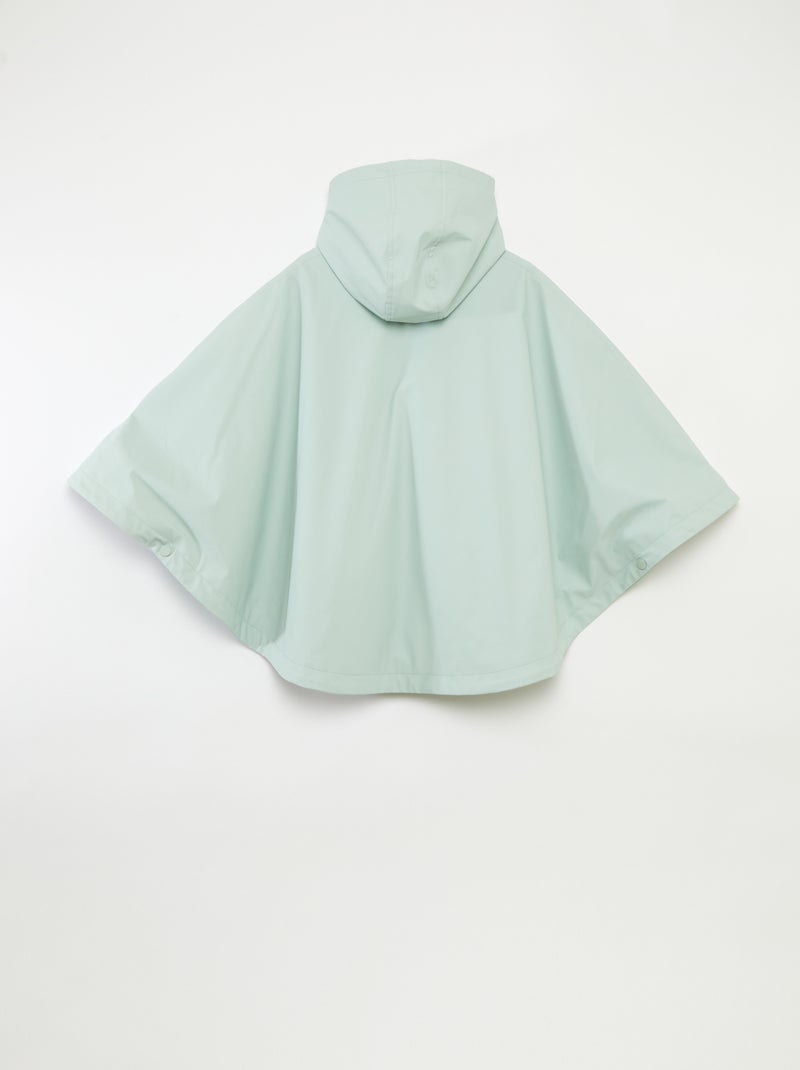 Poncho in materiale gommato con cappuccio - collezione facile da indossare VERDE - Kiabi