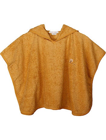 Poncho in spugna 0-2 anni in cotone biologico
