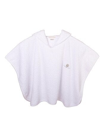 Poncho in spugna 0-2 anni in cotone biologico