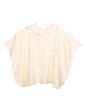 Poncho in spugna 0-2 anni in cotone biologico