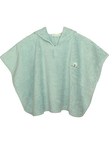 Poncho in spugna 0-2 anni in cotone biologico