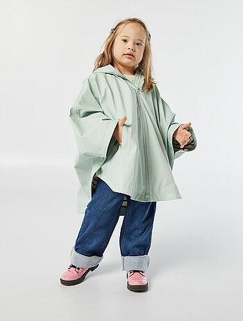 Poncho in tessuto gommato con cappuccio - So Easy