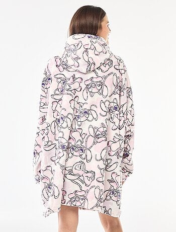 Poncho plaid adulto 'Stitch'