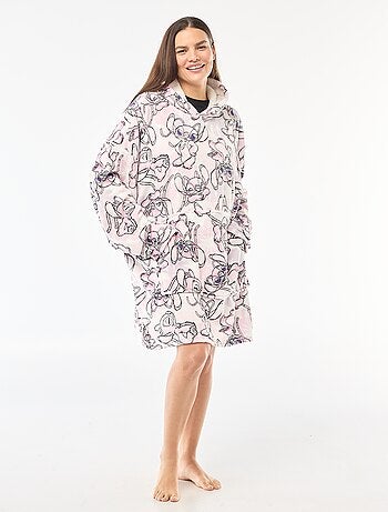 Poncho plaid adulto 'Stitch'