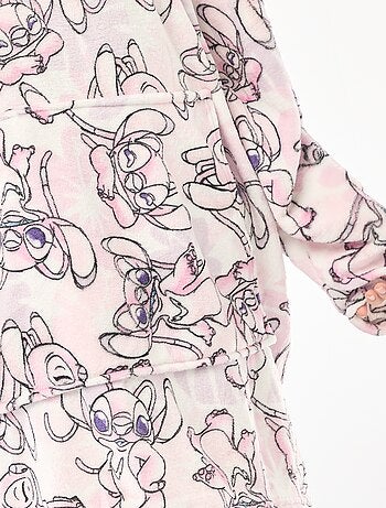 Poncho plaid adulto 'Stitch'