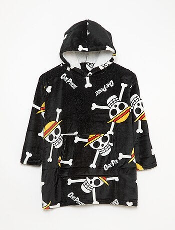 Poncho plaid con cappuccio in pile per bambini 'Minnie'