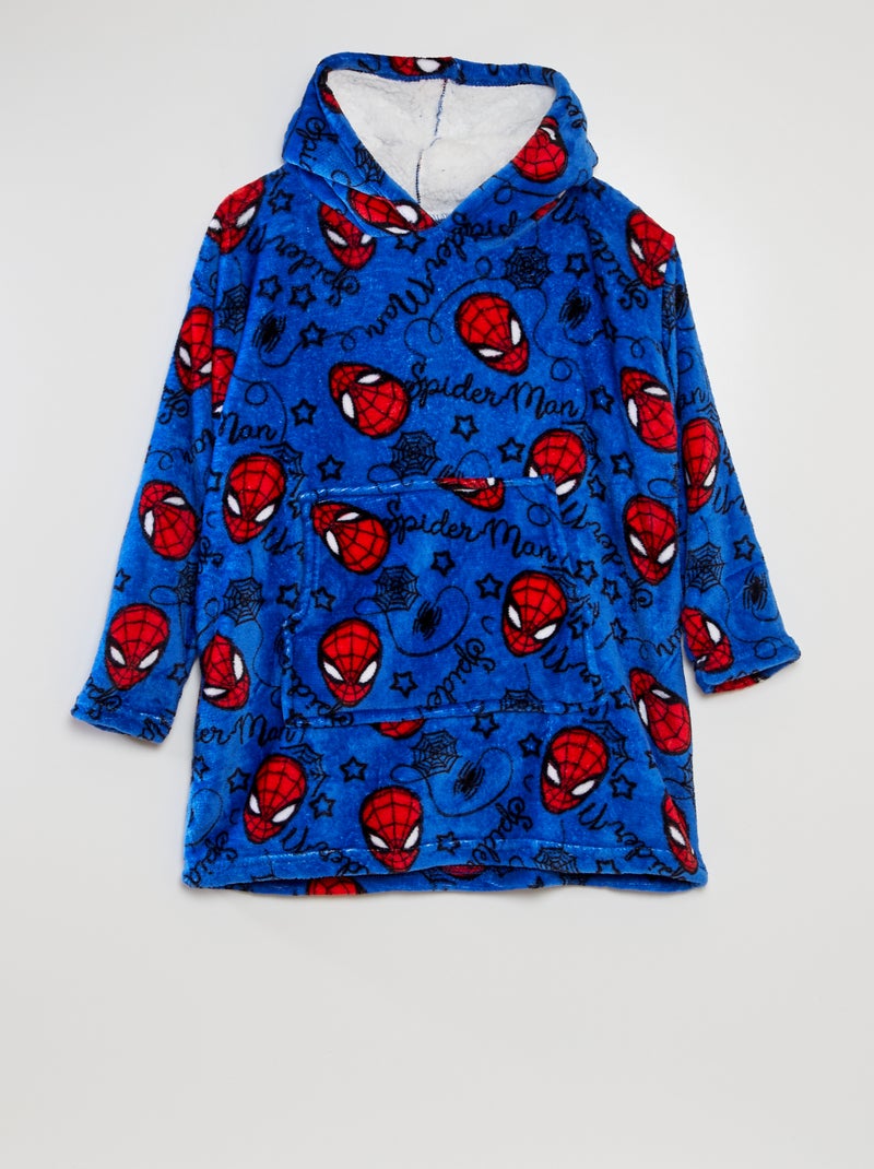 Poncho 'Spider-Man' in pile BLU - Kiabi