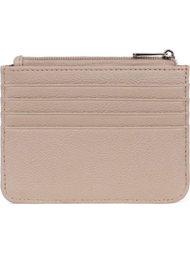 Porta-carte - 1 volet - Pelle CONFORT Beige - Kiabi