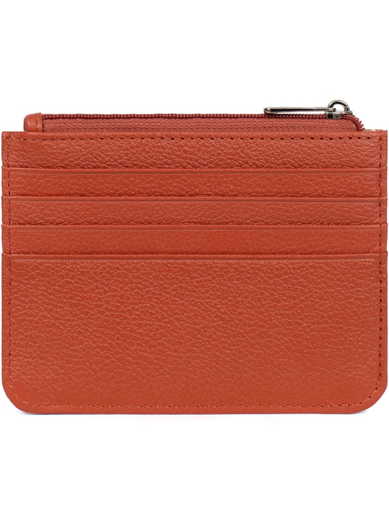 Porta-carte - 1 volet - pelle confort hexagona Arancione - Kiabi