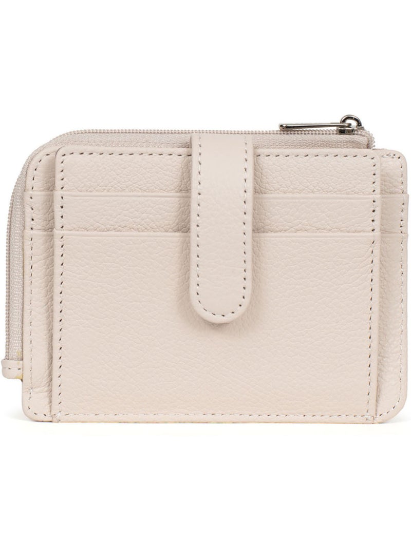 Porta-carte - 1 volet - pelle confort hexagona Avorio - Kiabi