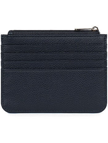 Porta-carte - 1 volet - pelle confort hexagona