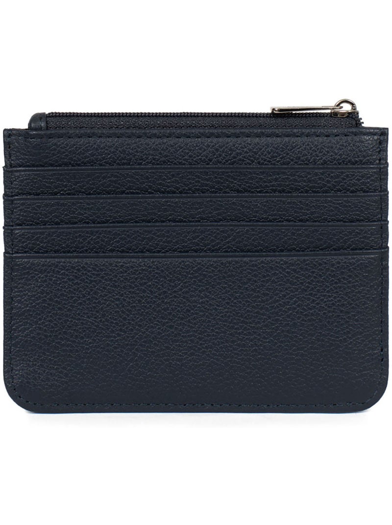 Porta-carte - 1 volet - pelle confort hexagona Blu marino - Kiabi