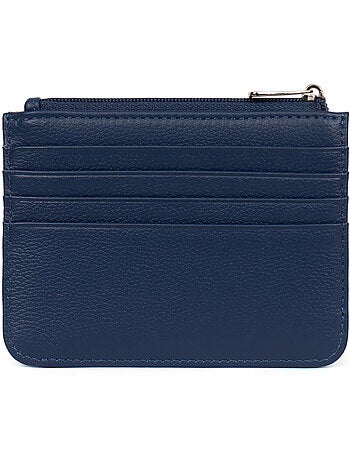Porta-carte - 1 volet - pelle confort hexagona