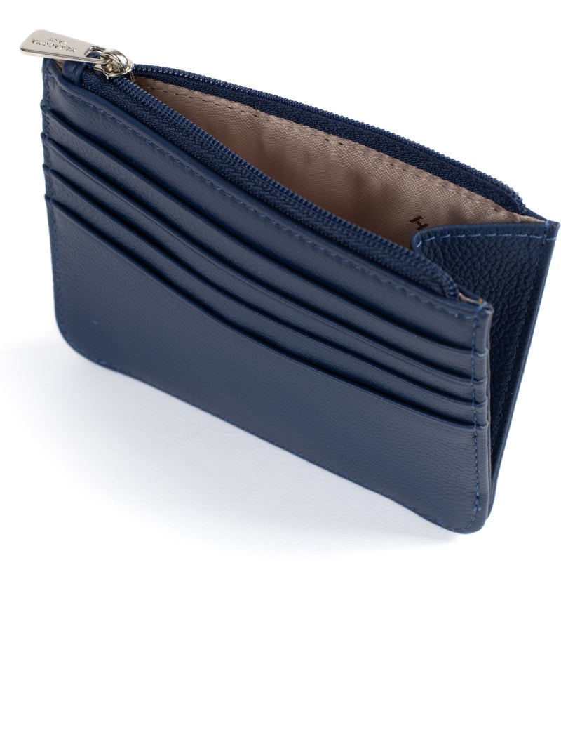 Porta-carte - 1 volet - pelle confort hexagona Blu - Kiabi