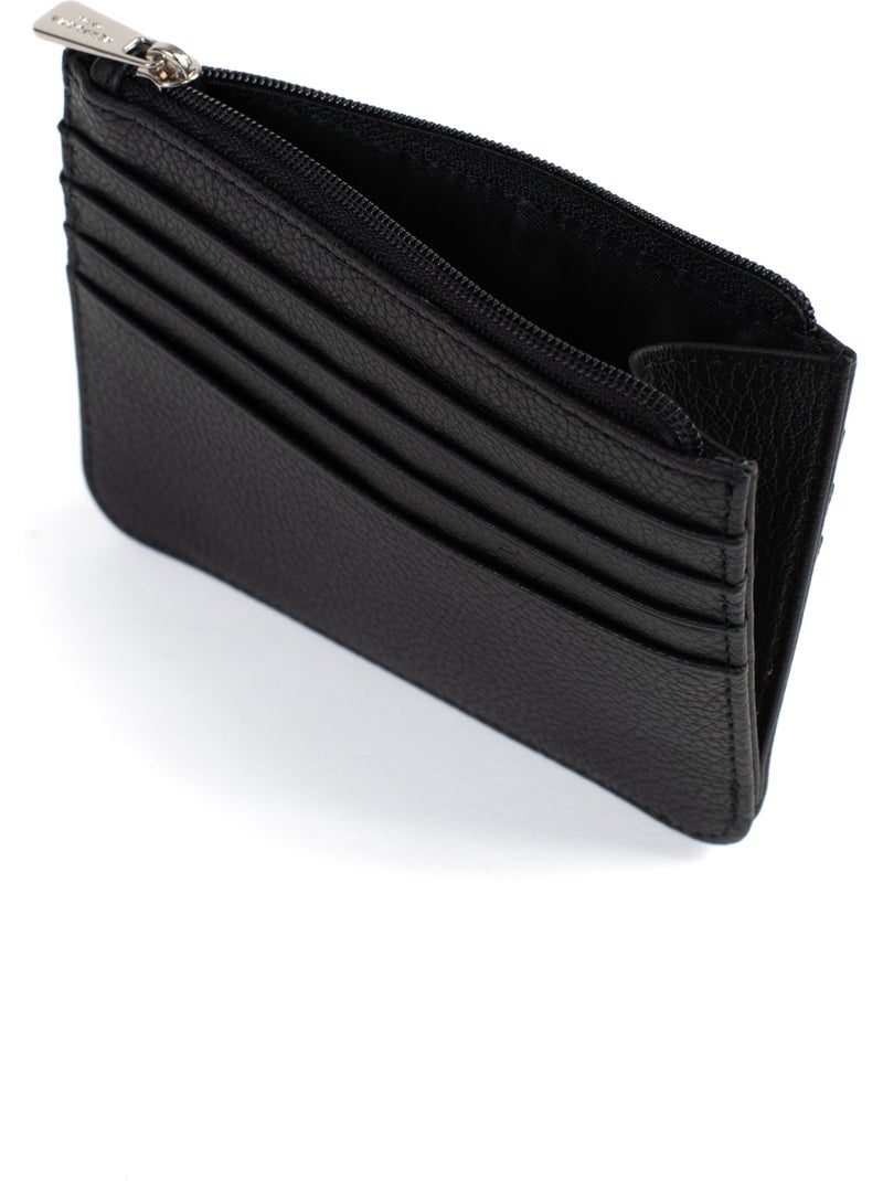 Porta-carte - 1 volet - pelle confort hexagona Nero - Kiabi