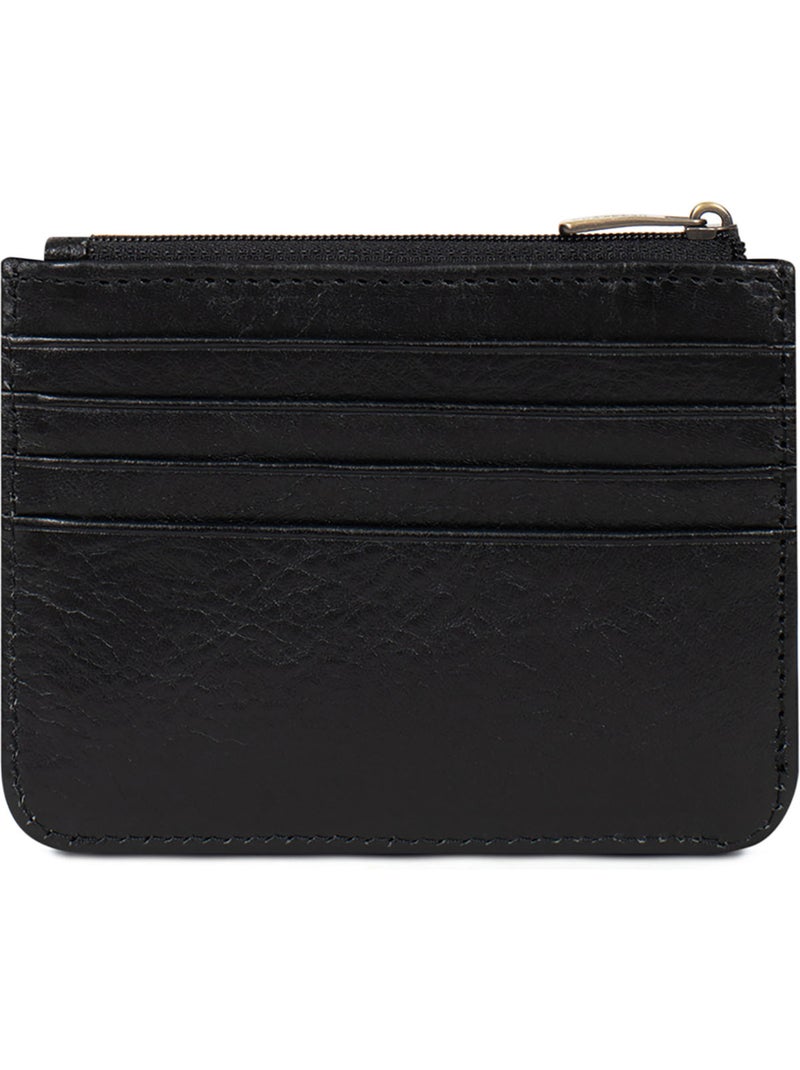 Porta-carte - 1 volet - pelle ondine hexagona Nero - Kiabi
