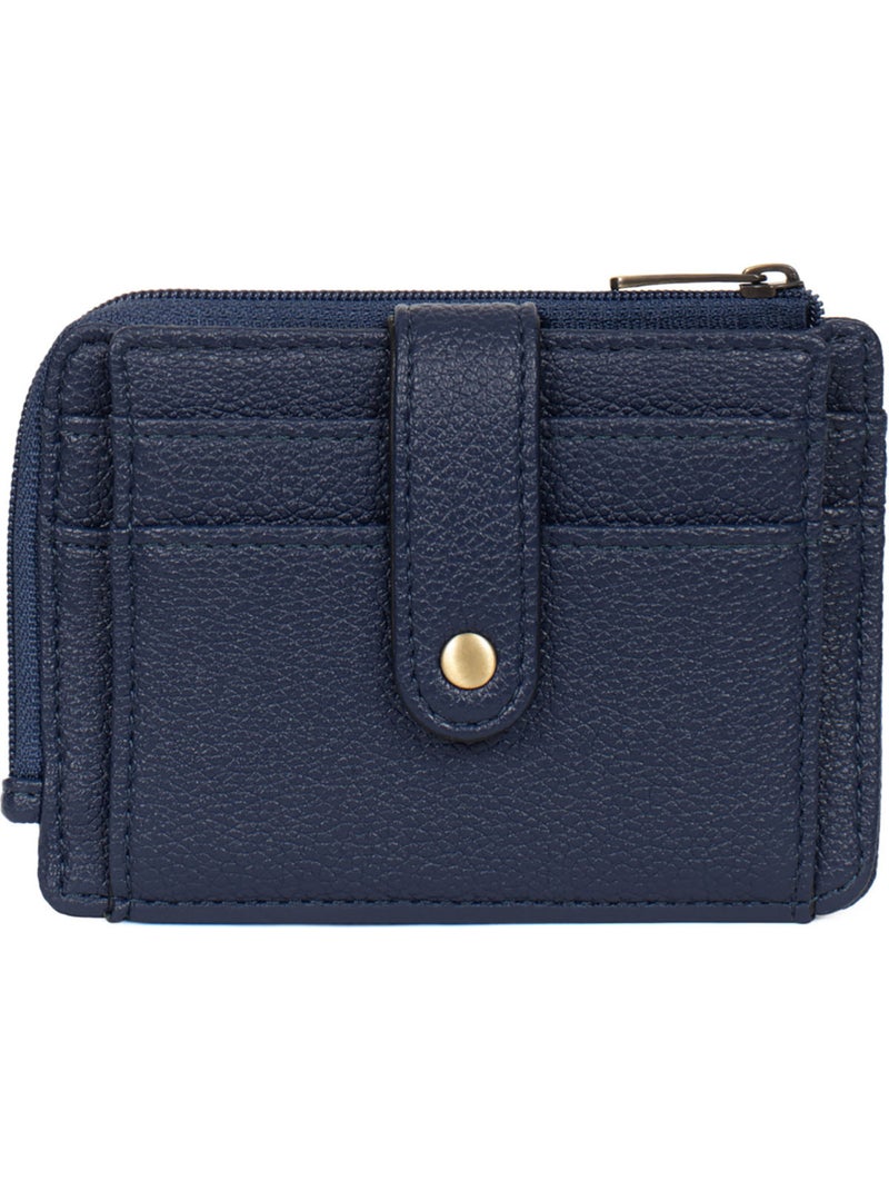 Porta-carte - 1 volet ronda hexagona Blu marino - Kiabi
