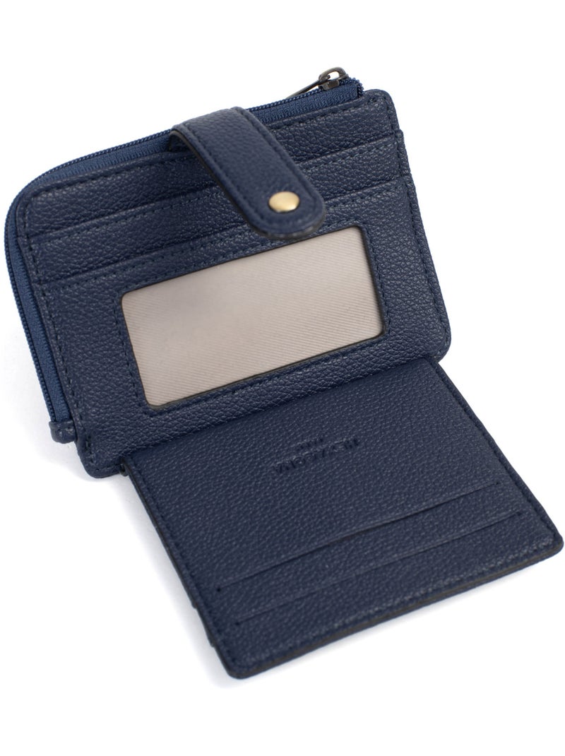 Porta-carte - 1 volet ronda hexagona Blu marino - Kiabi