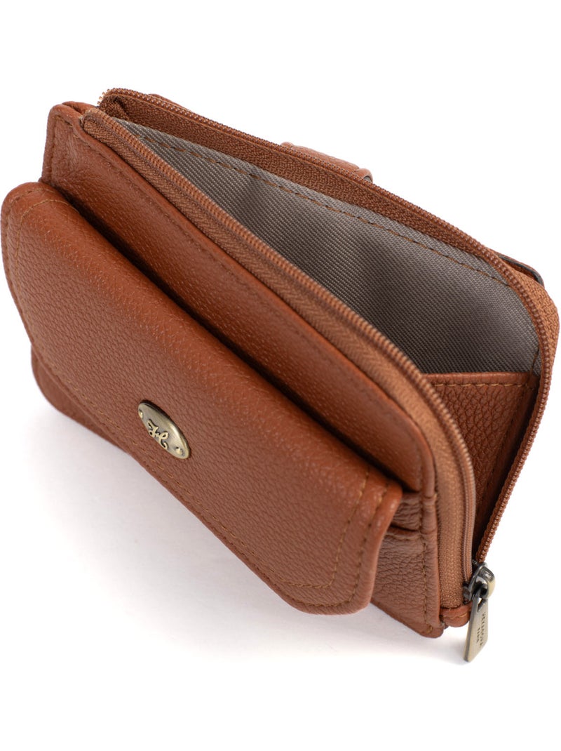 Porta-carte - 1 volet ronda hexagona Cognac - Kiabi