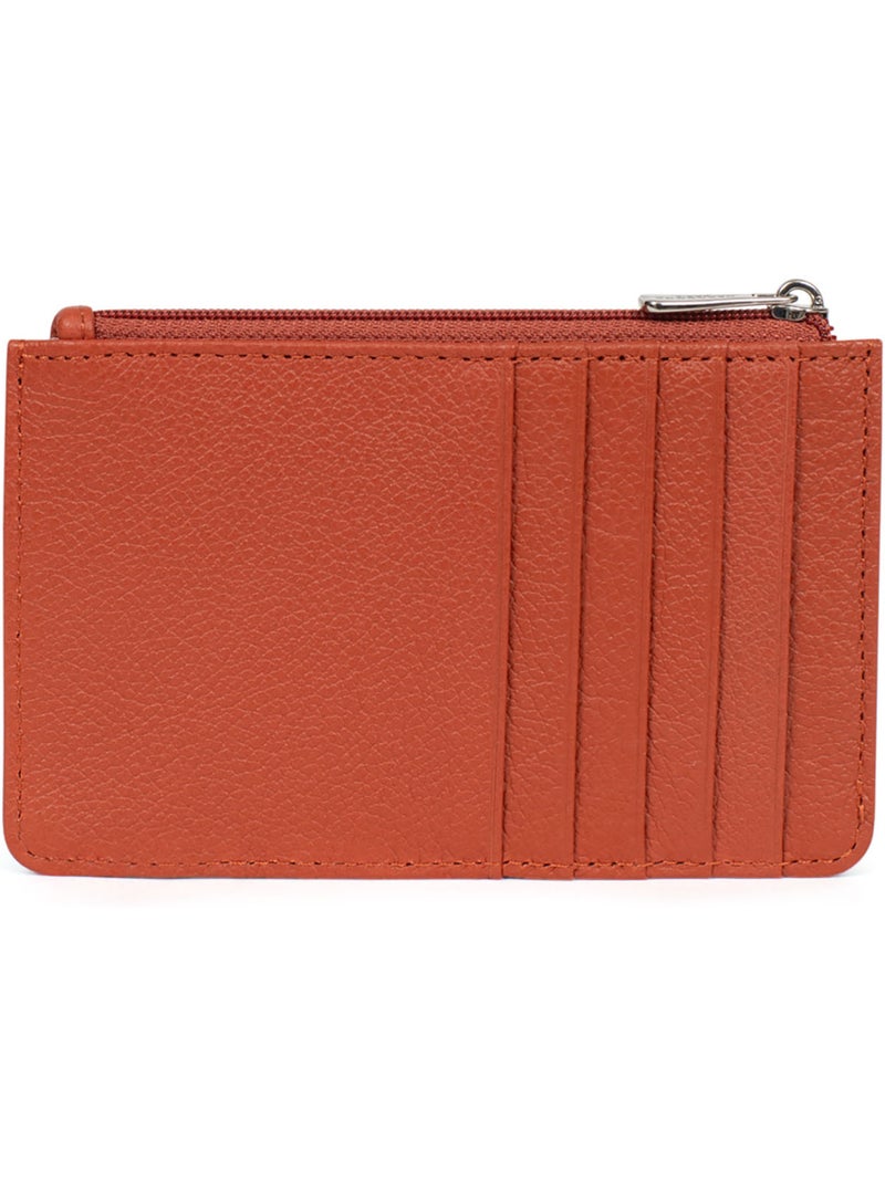 Porta-carte - pelle confort hexagona Arancione - Kiabi
