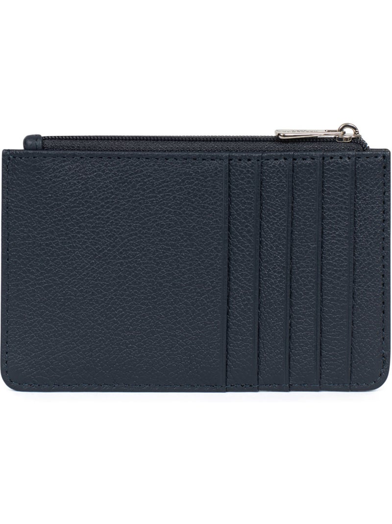 Porta-carte - pelle confort hexagona Blu marino - Kiabi