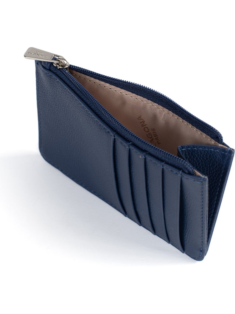 Porta-carte - pelle confort hexagona Blu - Kiabi