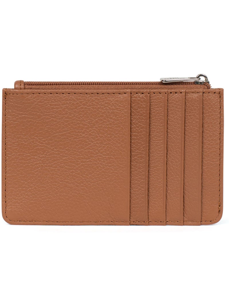 Porta-carte - pelle confort hexagona Marrone chiaro - Kiabi
