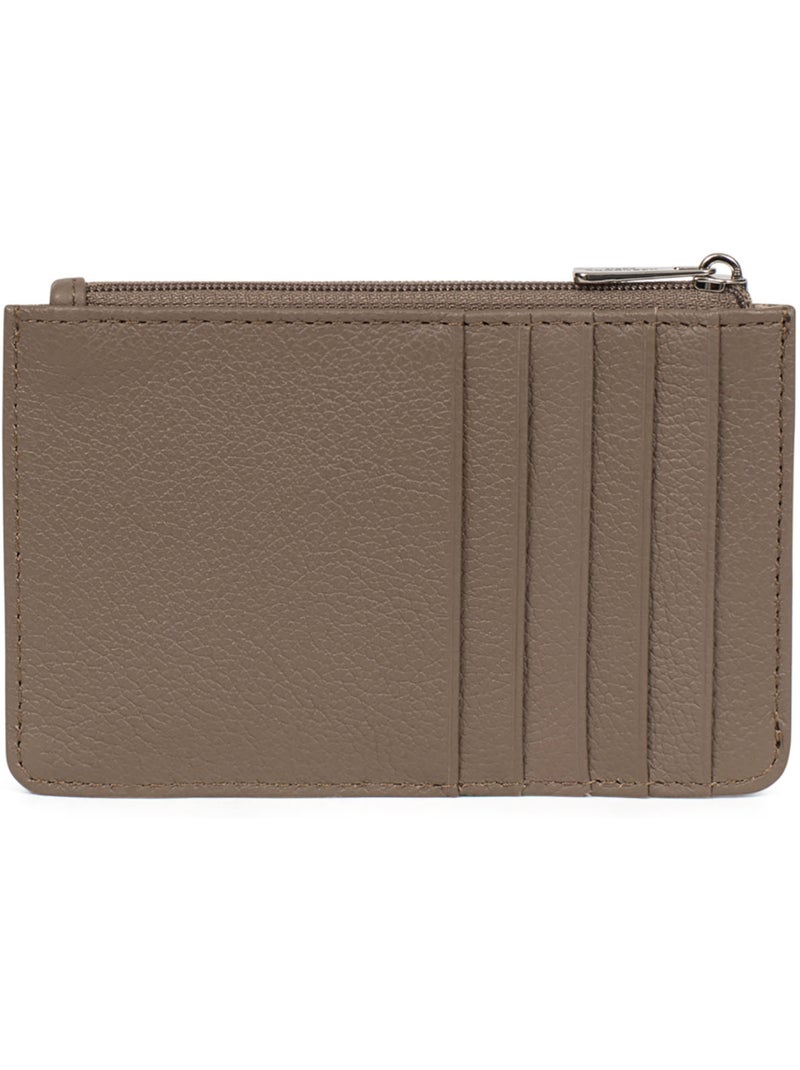 Porta-carte - pelle confort hexagona Marrone glacé - Kiabi
