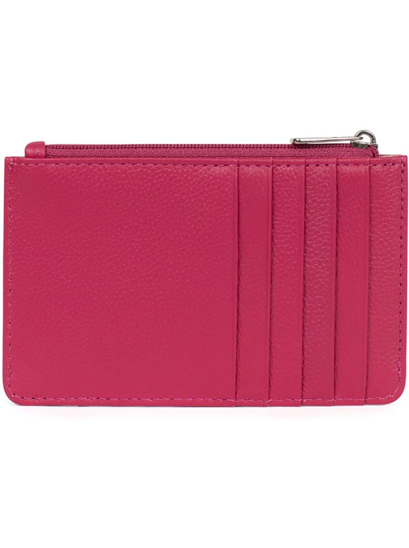 Porta-carte - pelle confort hexagona Rosa fucsia - Kiabi