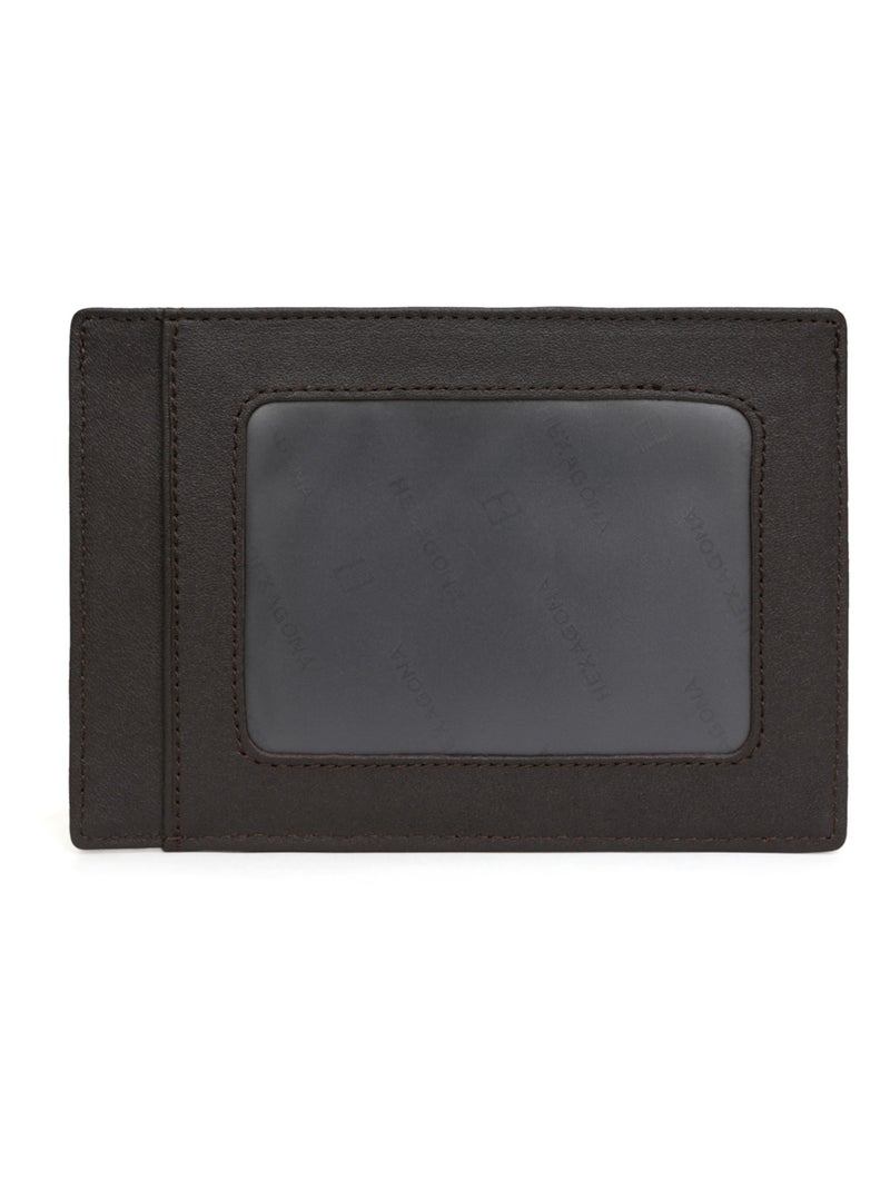 Porta-carte - pelle soft hexagona Marrone - Kiabi
