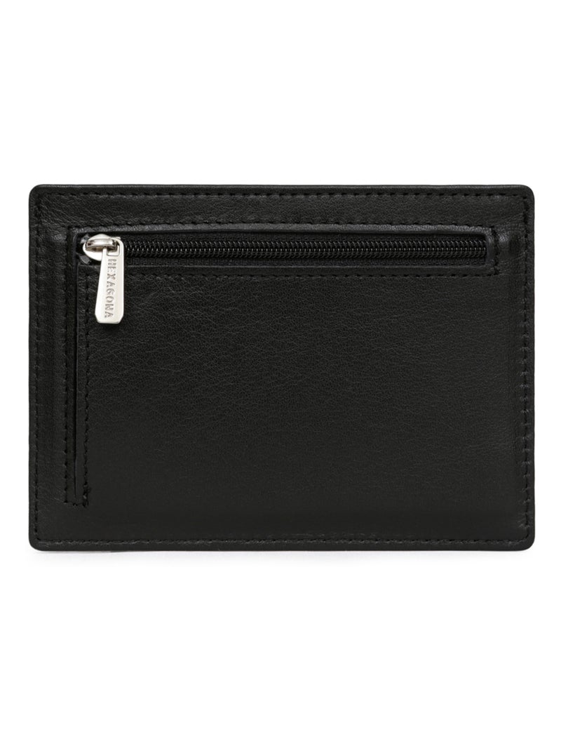 Porta-carte - pelle soft hexagona Nero - Kiabi