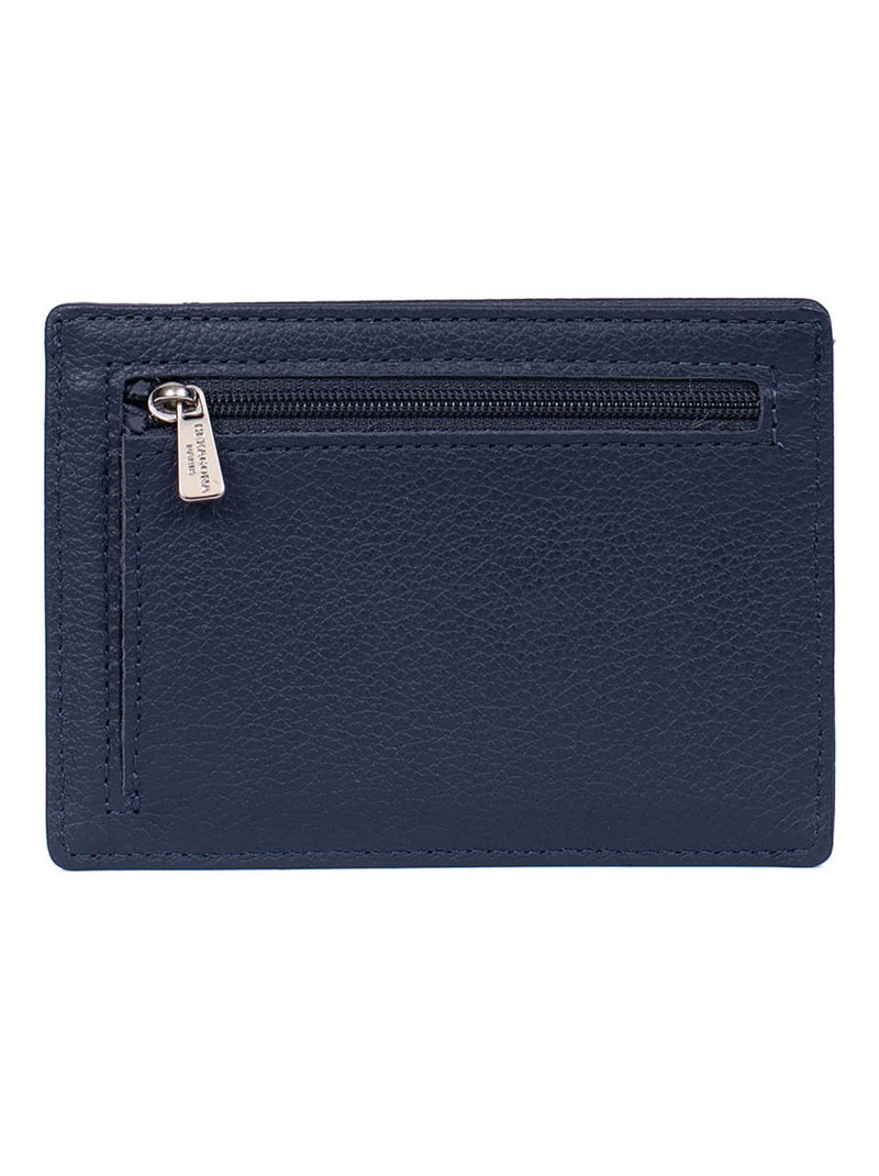 Porta carte - stop rfid - pelle confort hexagona Blu marino - Kiabi