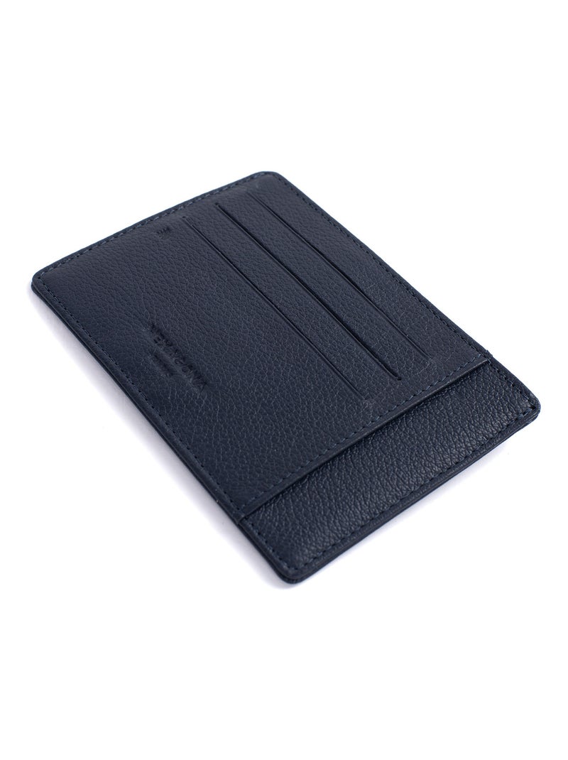 Porta carte - stop rfid - pelle confort hexagona Blu marino - Kiabi
