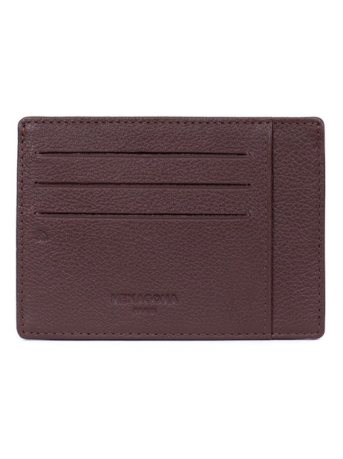 Porta carte - stop rfid - pelle confort hexagona - Kiabi