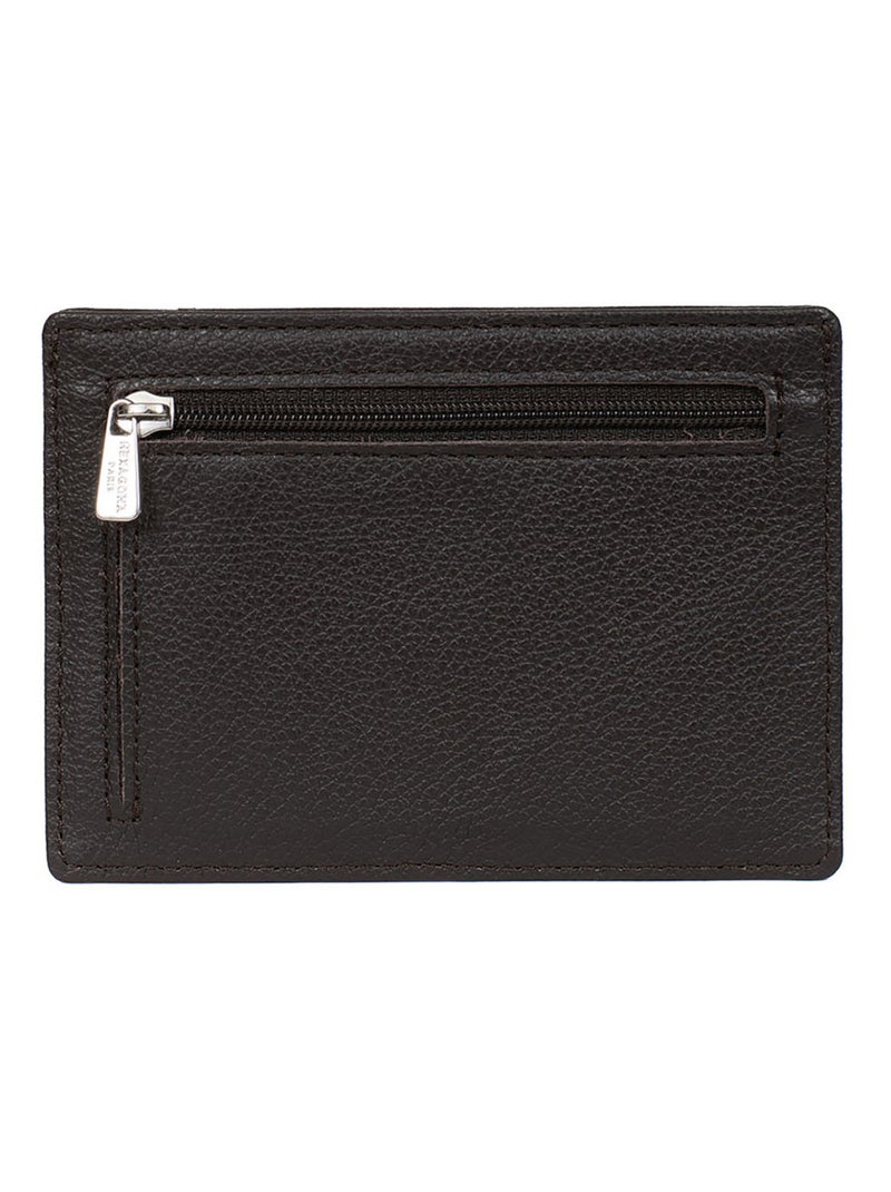Porta carte - stop rfid - pelle confort hexagona Marrone scuro - Kiabi
