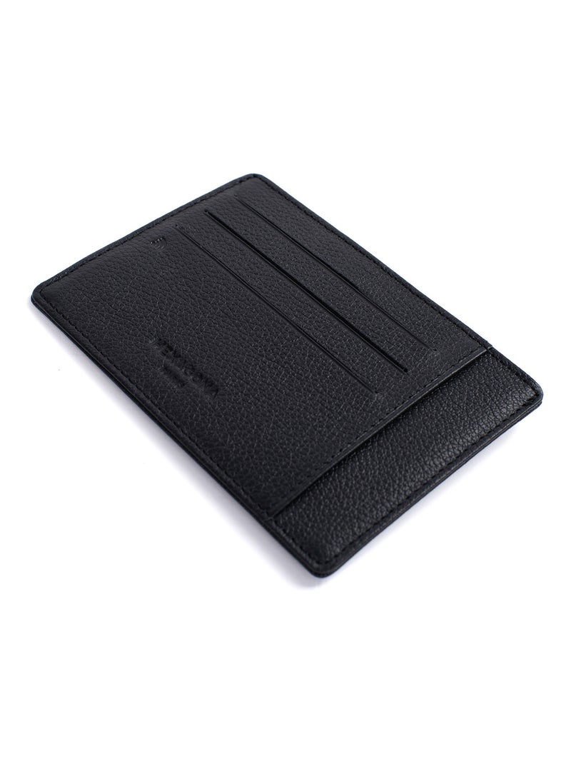 Porta carte - stop rfid - pelle confort hexagona Nero - Kiabi