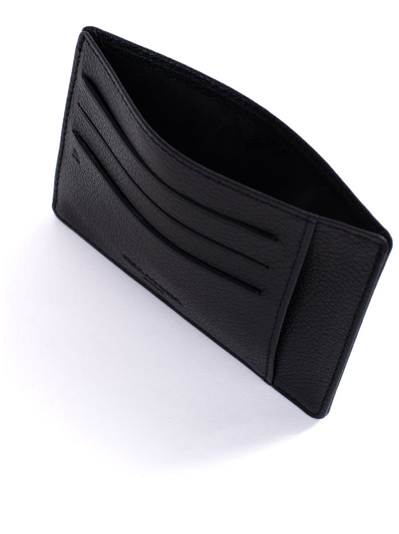 Porta carte - stop rfid - pelle confort hexagona Nero - Kiabi