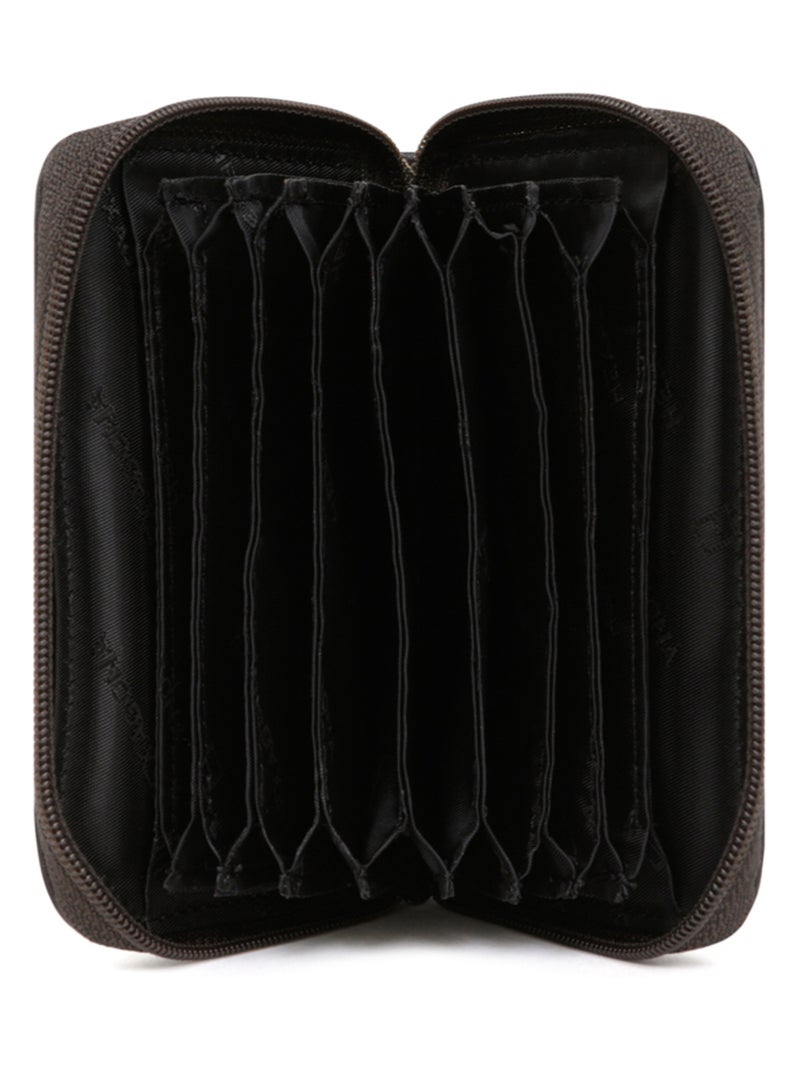 Porta carte - stop rfid - pelle sensation hexagona Marrone scuro - Kiabi