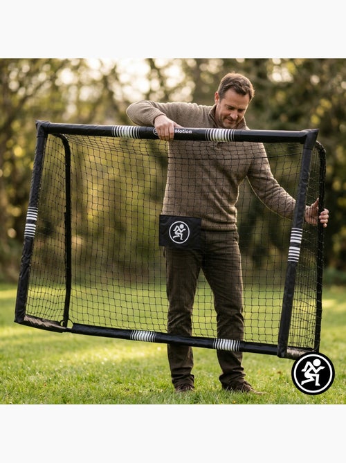 Porta da calcio HyperMotion 180 x 120 cm nera con rete e picchetti di fissaggio - Kiabi Porta da calcio HyperMotion 180 x 120 cm nera con rete e picchetti di fissaggio - Kiabi