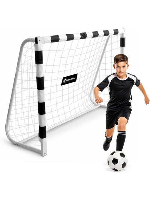 Porta da calcio HyperMotion PRO 180 x 120 cm bianca rinforzata con rete e picchetti di fissaggio - Kiabi Porta da calcio HyperMotion PRO 180 x 120 cm bianca rinforzata con rete e picchetti di fissaggio - Kiabi
