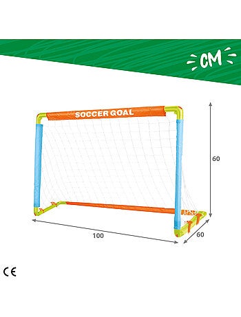 Porta da calcio per bambini con pallone, gonfiatore e picchetti fun area!