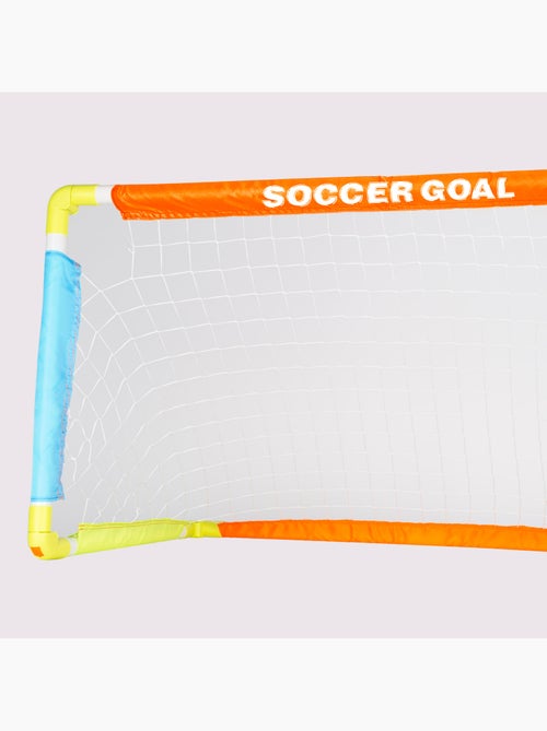Porta da calcio per bambini con pallone, gonfiatore e picchetti fun area! - Kiabi