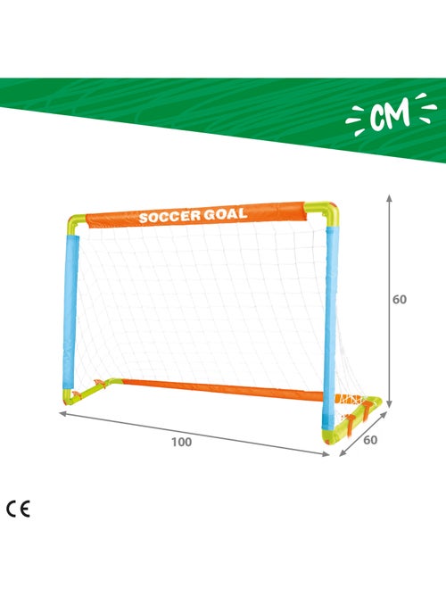 Porta da calcio per bambini con pallone, gonfiatore e picchetti fun area! - Kiabi